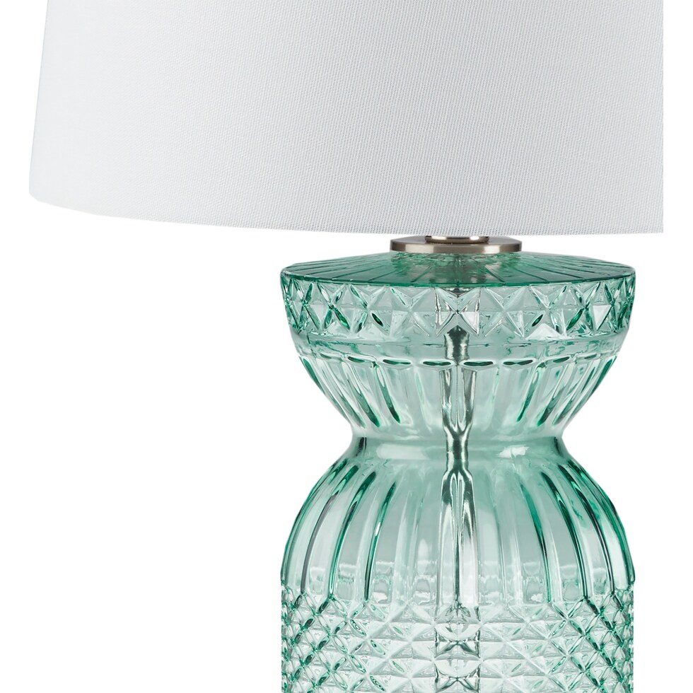 amias blue table lamp   