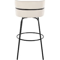 anabelle cream black bar stool   