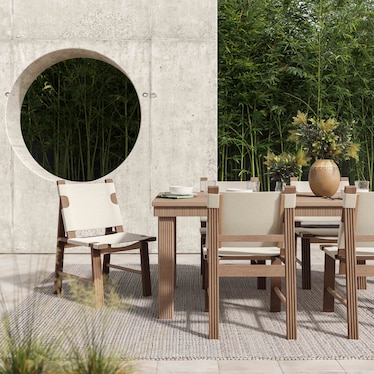 Anaheim Outdoor 75" Dining Table