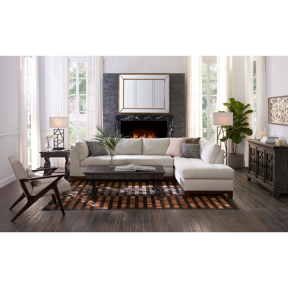 Anderson 2Piece Sectional with Chaise Value City Furniture