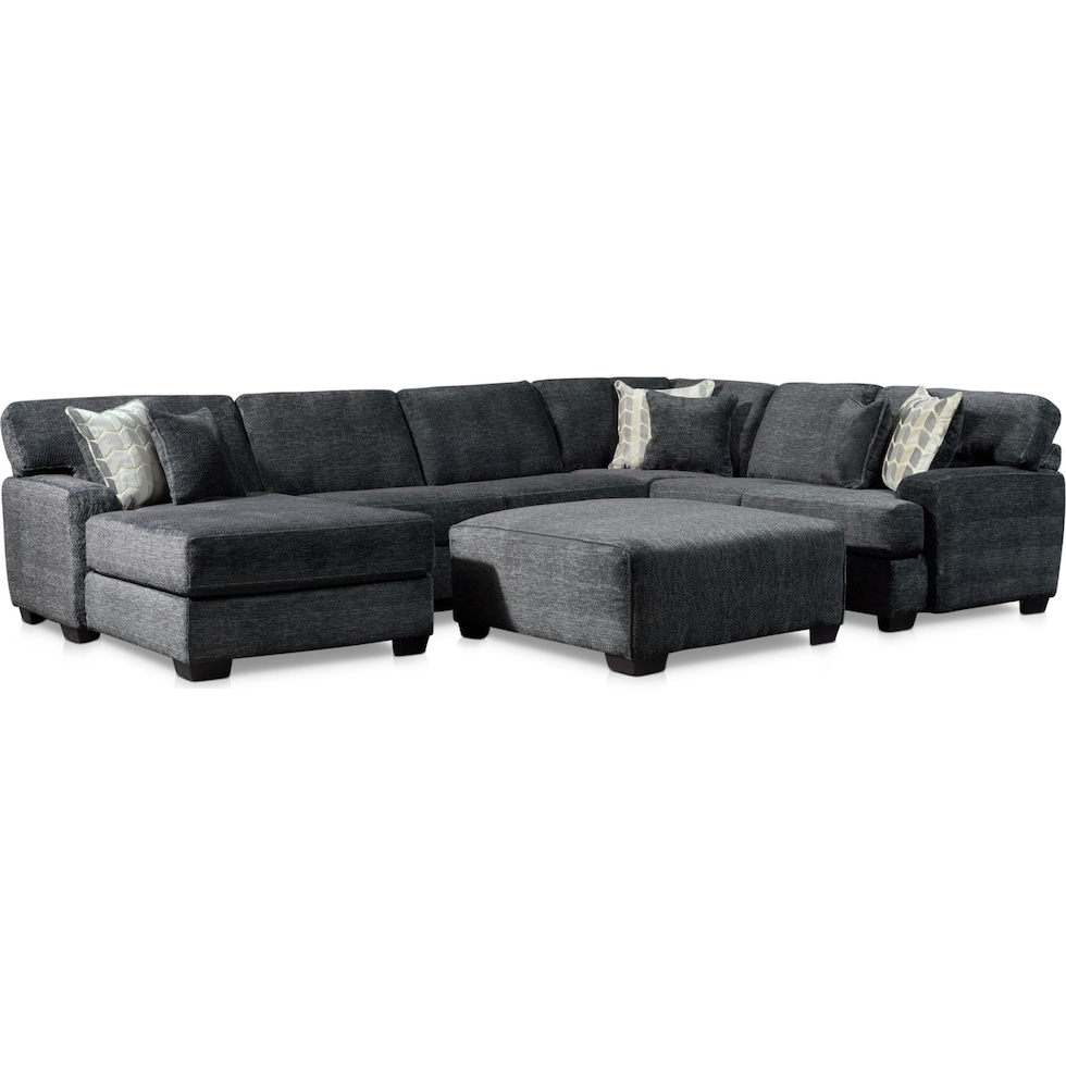 andi gray  pc sectional and ottoman   