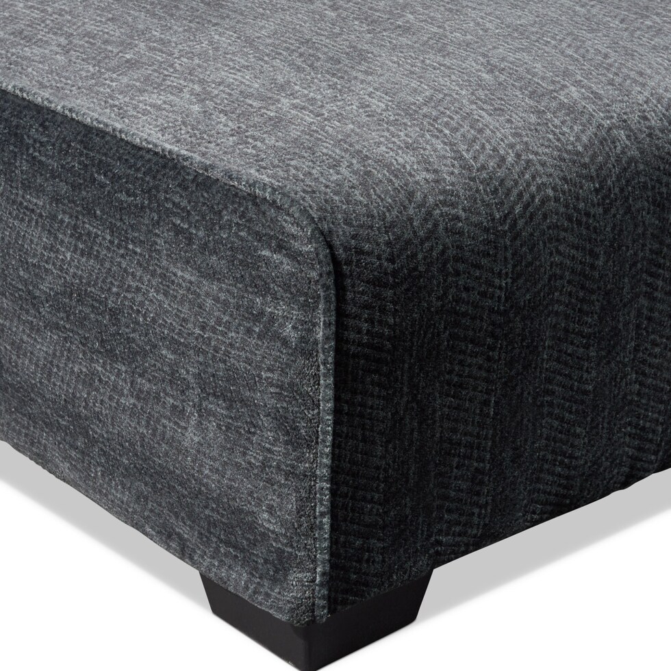 andi gray ottoman   