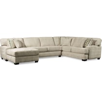 andi light brown  pc sectional   
