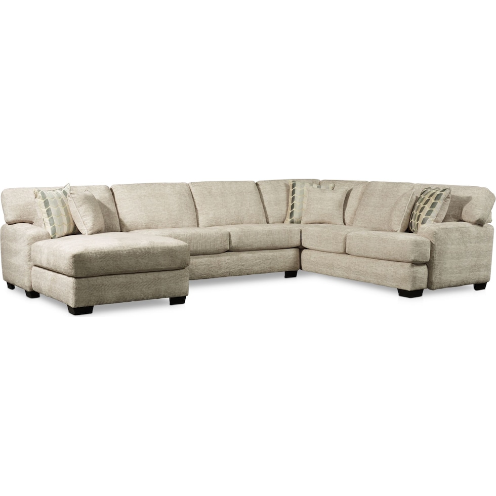 andi light brown  pc sectional   