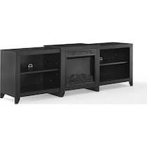 andie black entertainment wall unit   