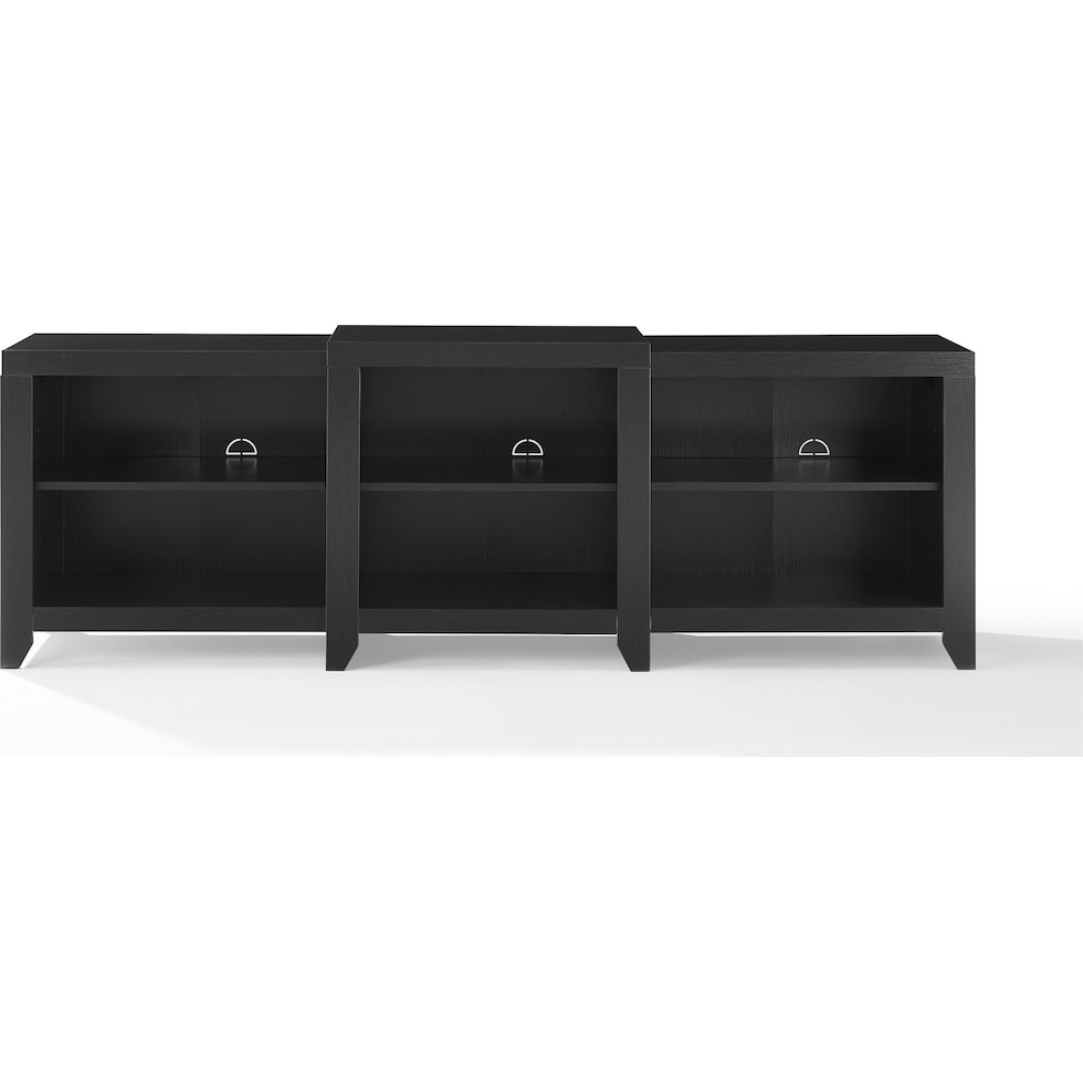 andie black entertainment wall unit   