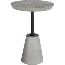 andorra gray end table   