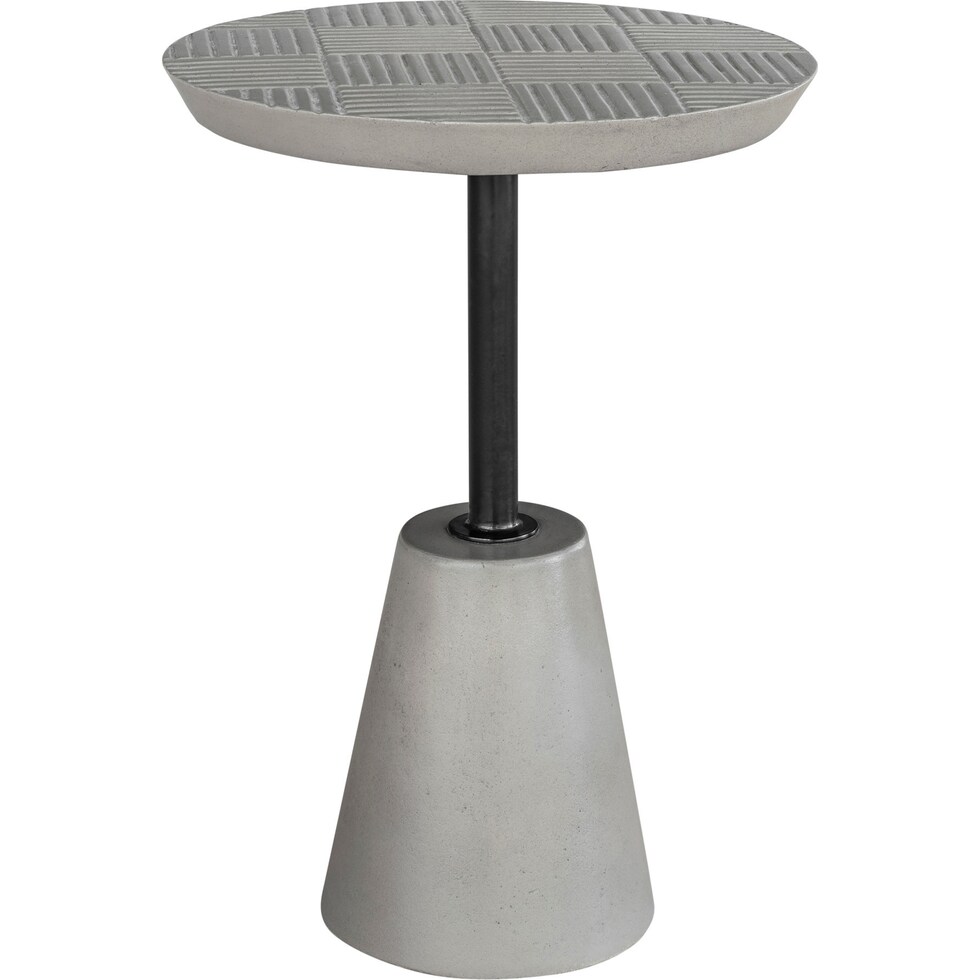 andorra gray end table   