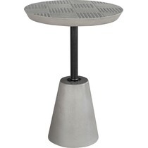 andorra gray outdoor accent table   