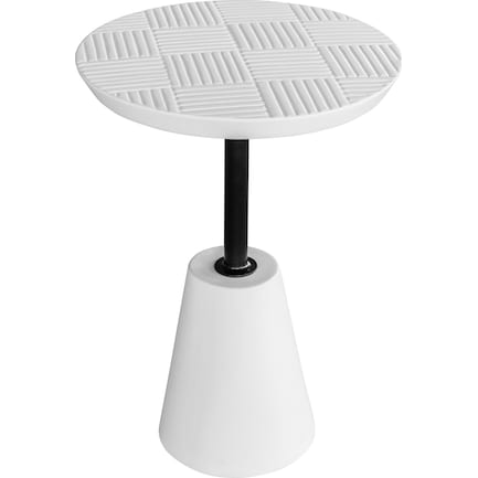 Andorra Accent Table - White