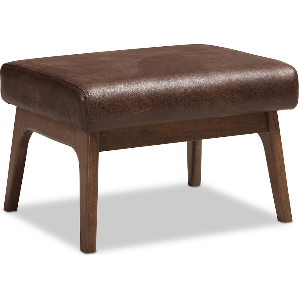 andrea dark brown ottoman   