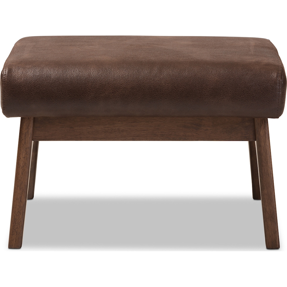 andrea dark brown ottoman   