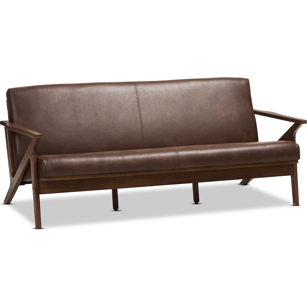 andrea dark brown sofa   