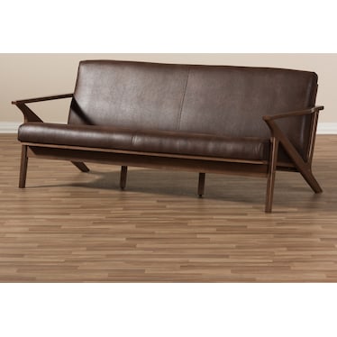 Andrea Sofa - Dark Brown/Walnut Brown