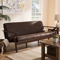 andrea dark brown sofa   