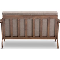andrea gray loveseat   