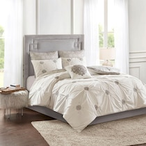angela white king california king bedding set   