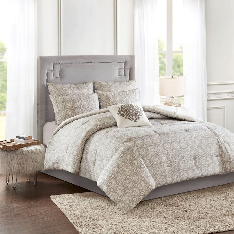 angela white king california king bedding set   