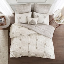 angela white king california king bedding set   