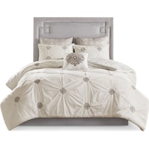 angela white king california king bedding set   