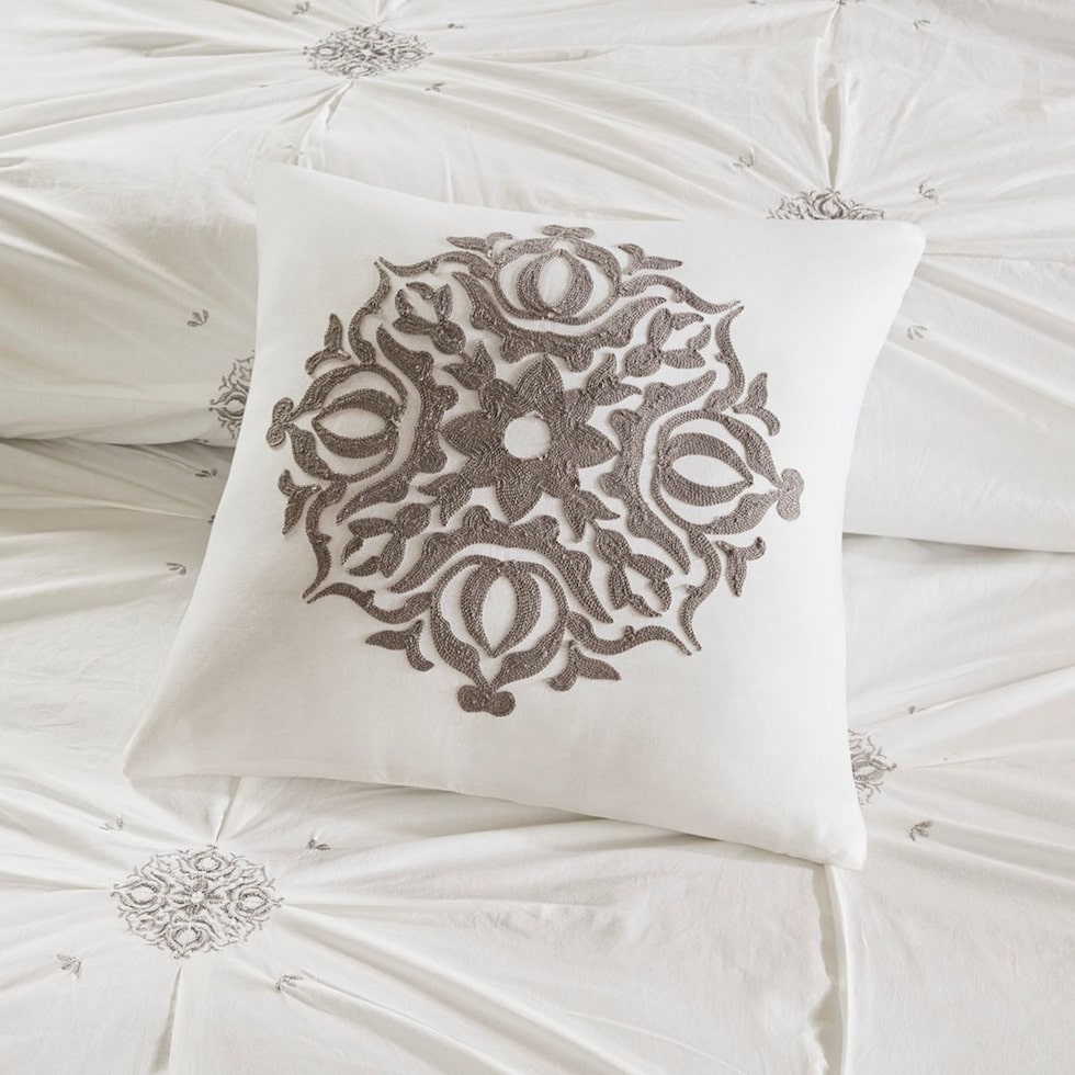 angela white king california king bedding set   