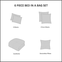 angela white king california king bedding set   