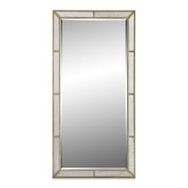 angelina metallic floor mirror   