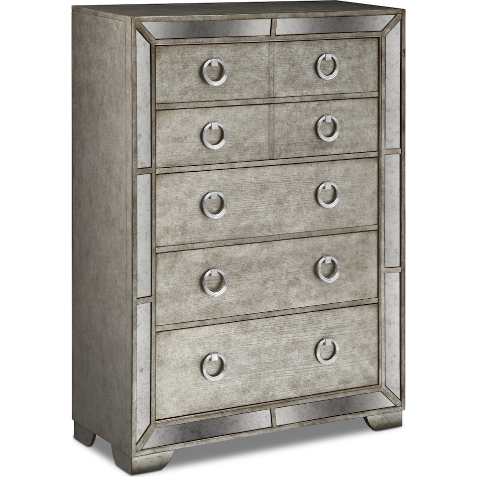 angelina silver chest   