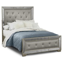 angelina silver king bed   