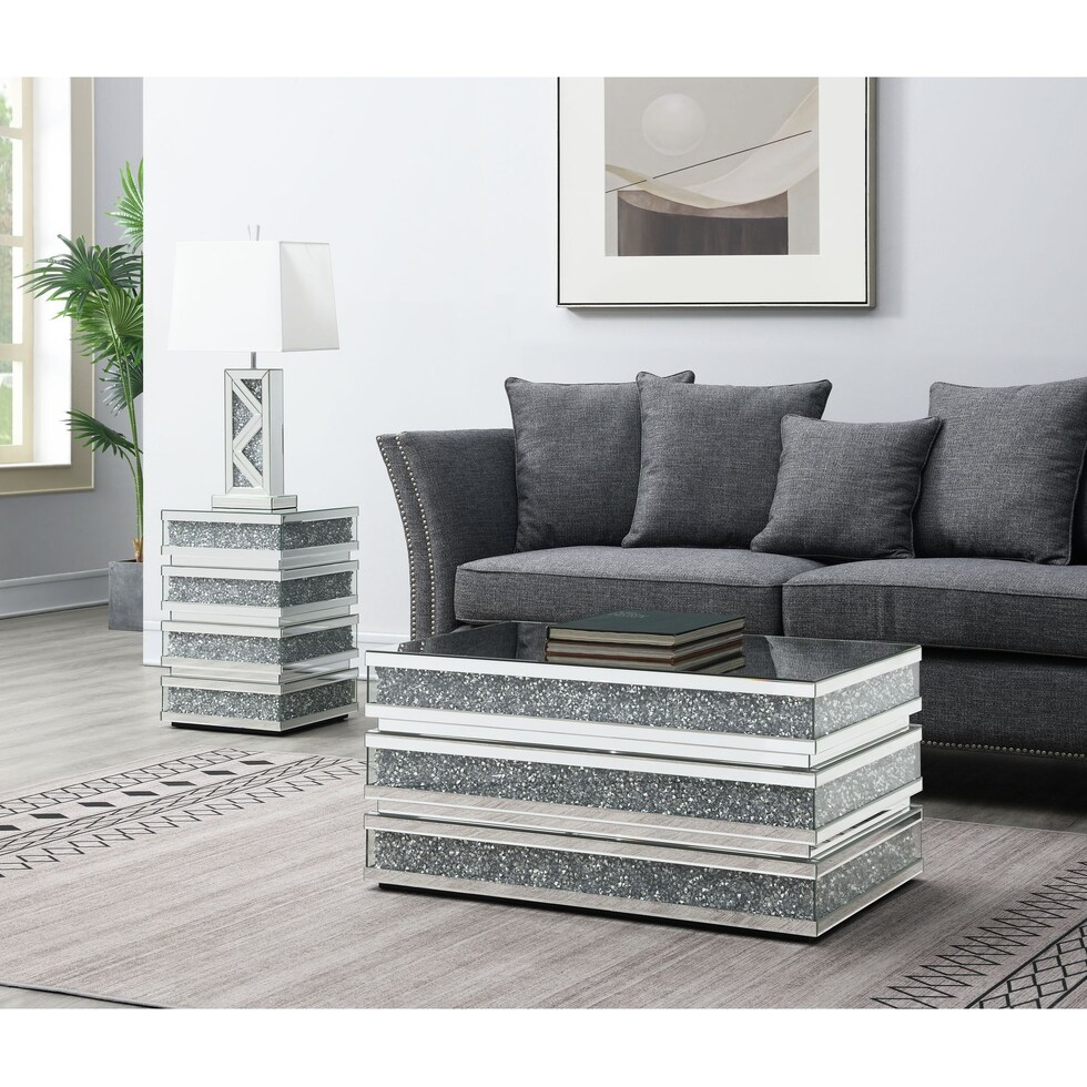 anise silver coffee table   