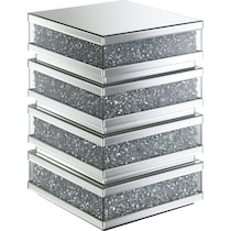 anise silver end table   