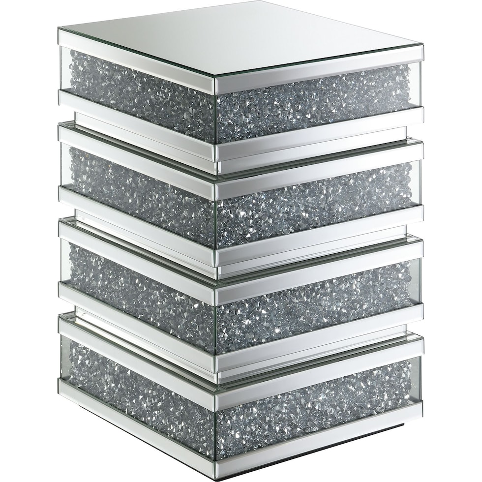 anise silver end table   