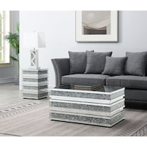 anise silver end table   