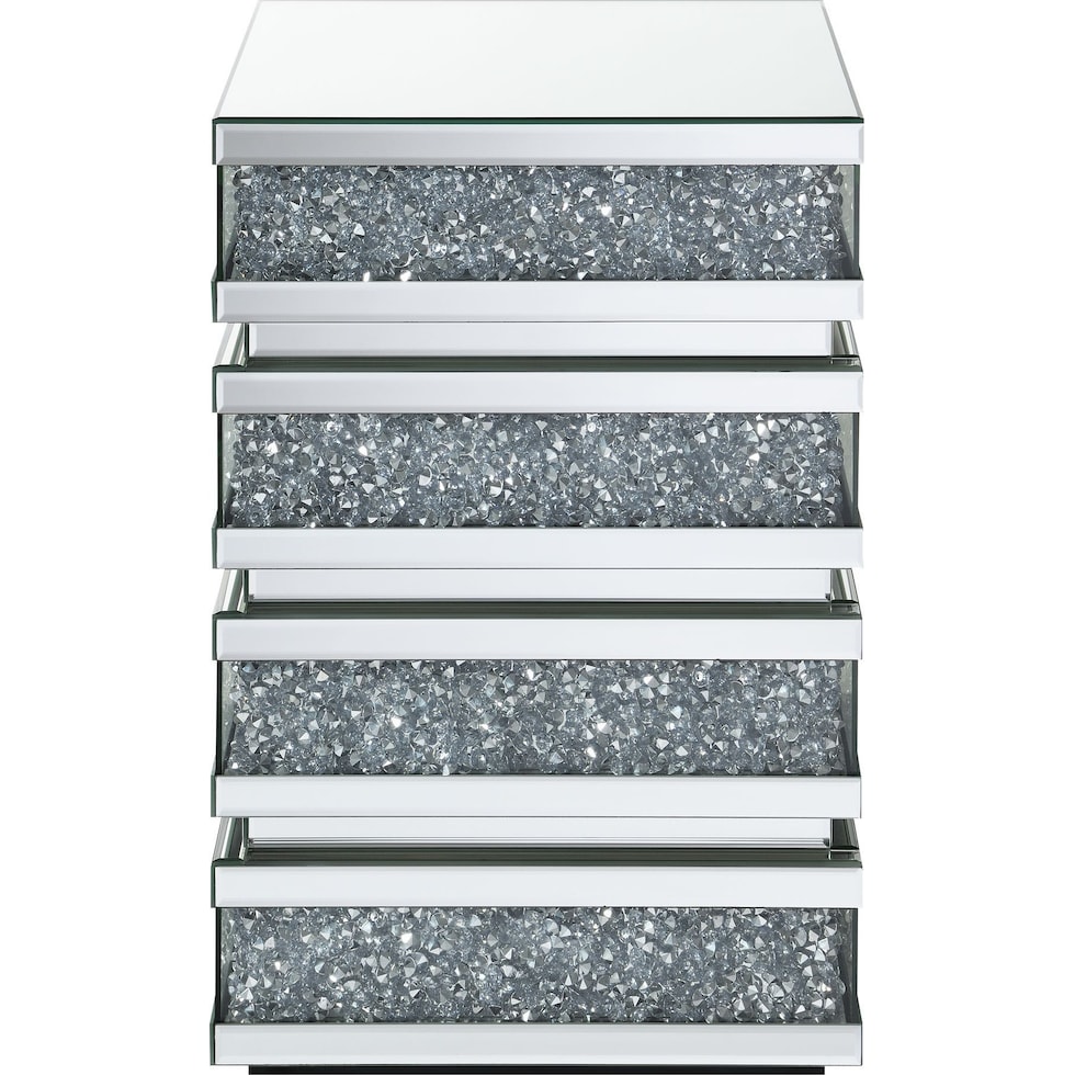 anise silver end table   