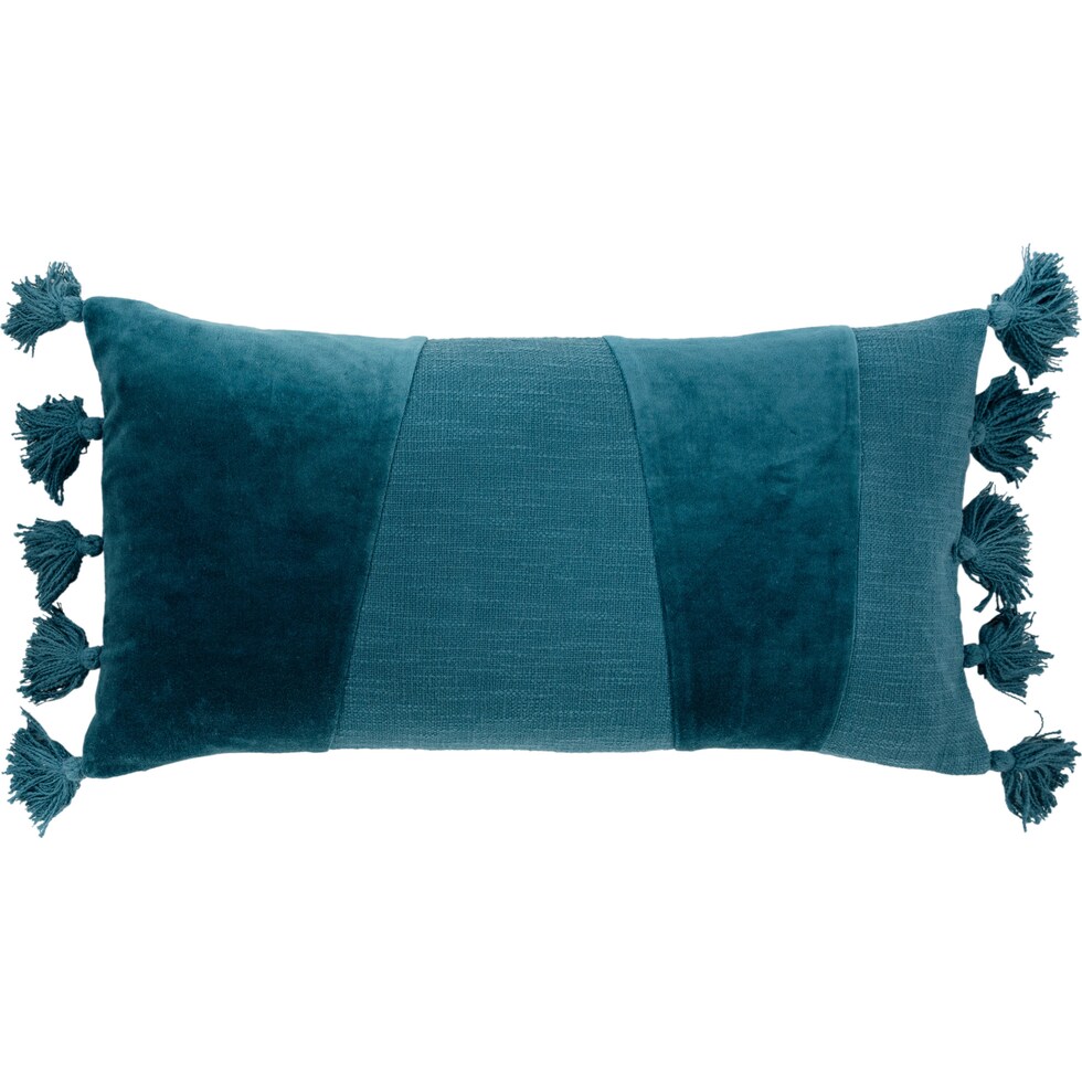 annabelle blue accent pillow   