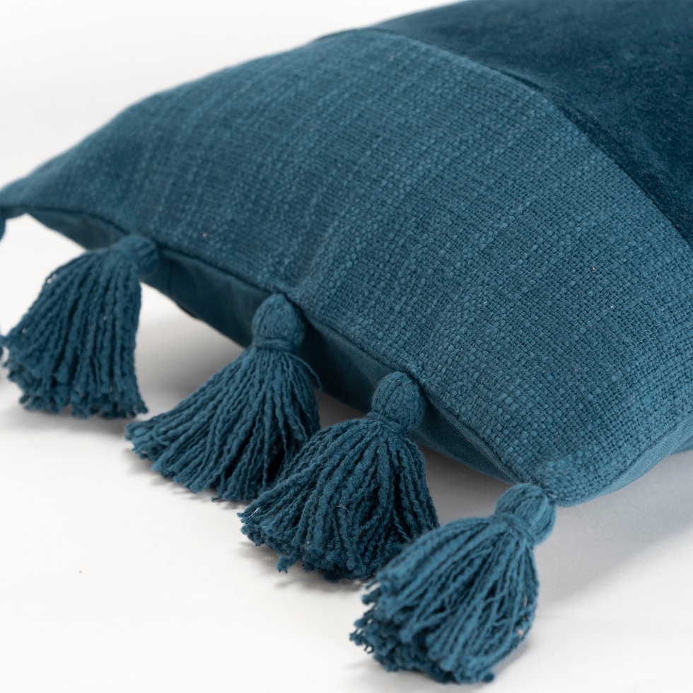 annabelle blue accent pillow   