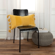annabelle yellow accent pillow   