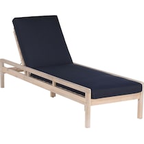annotto bay blue natural outdoor chaise   