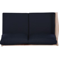 annotto bay blue natural outdoor loveseat   