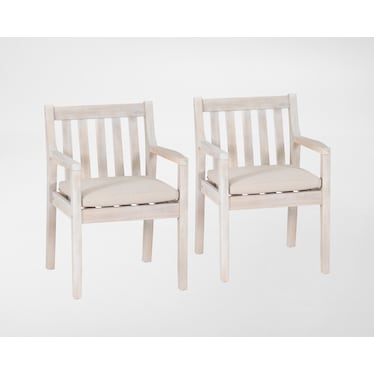 Annotto Bay Set of 2 Outdoor Dining Armchairs