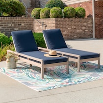 annotto bay navy natural outdoor chaise set   