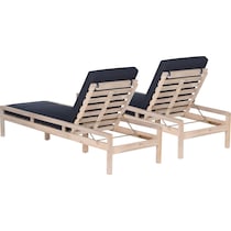 annotto bay navy natural outdoor chaise set   