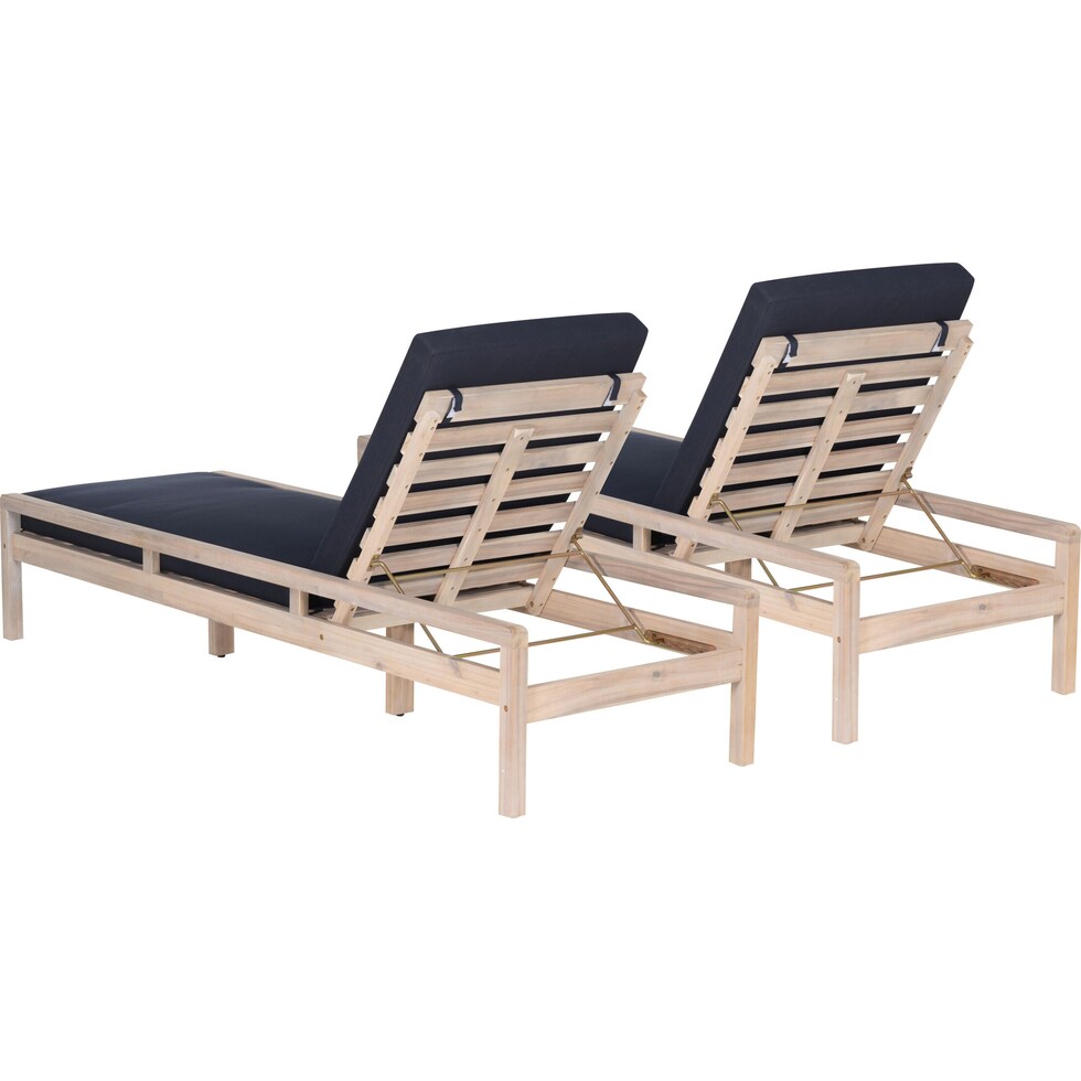 annotto bay navy natural outdoor chaise set   
