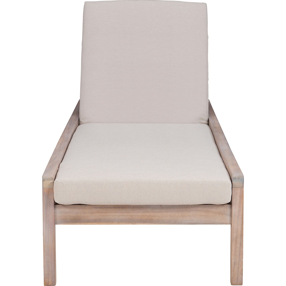 annotto light brown outdoor chaise   