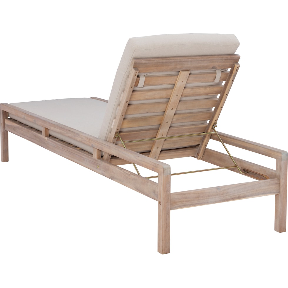 annotto light brown outdoor chaise   