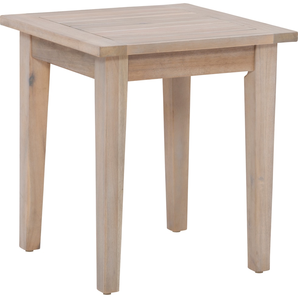 annotto light brown outdoor end table   