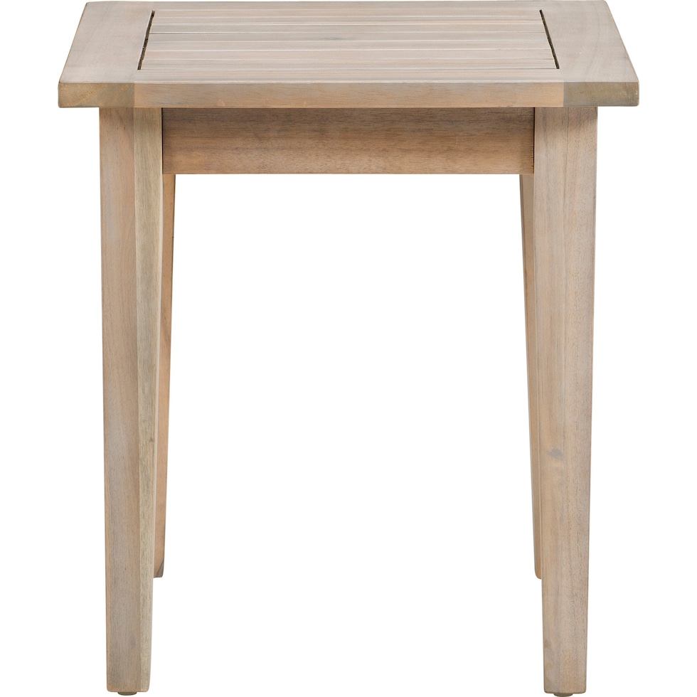 annotto light brown outdoor end table   