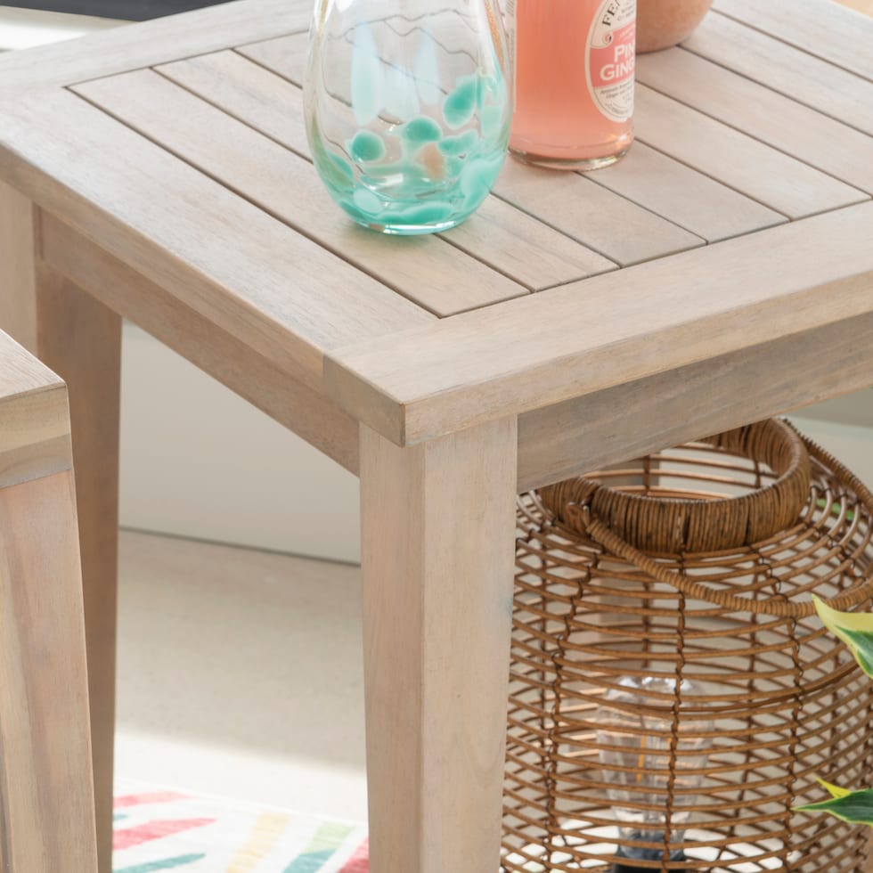 annotto light brown outdoor end table   