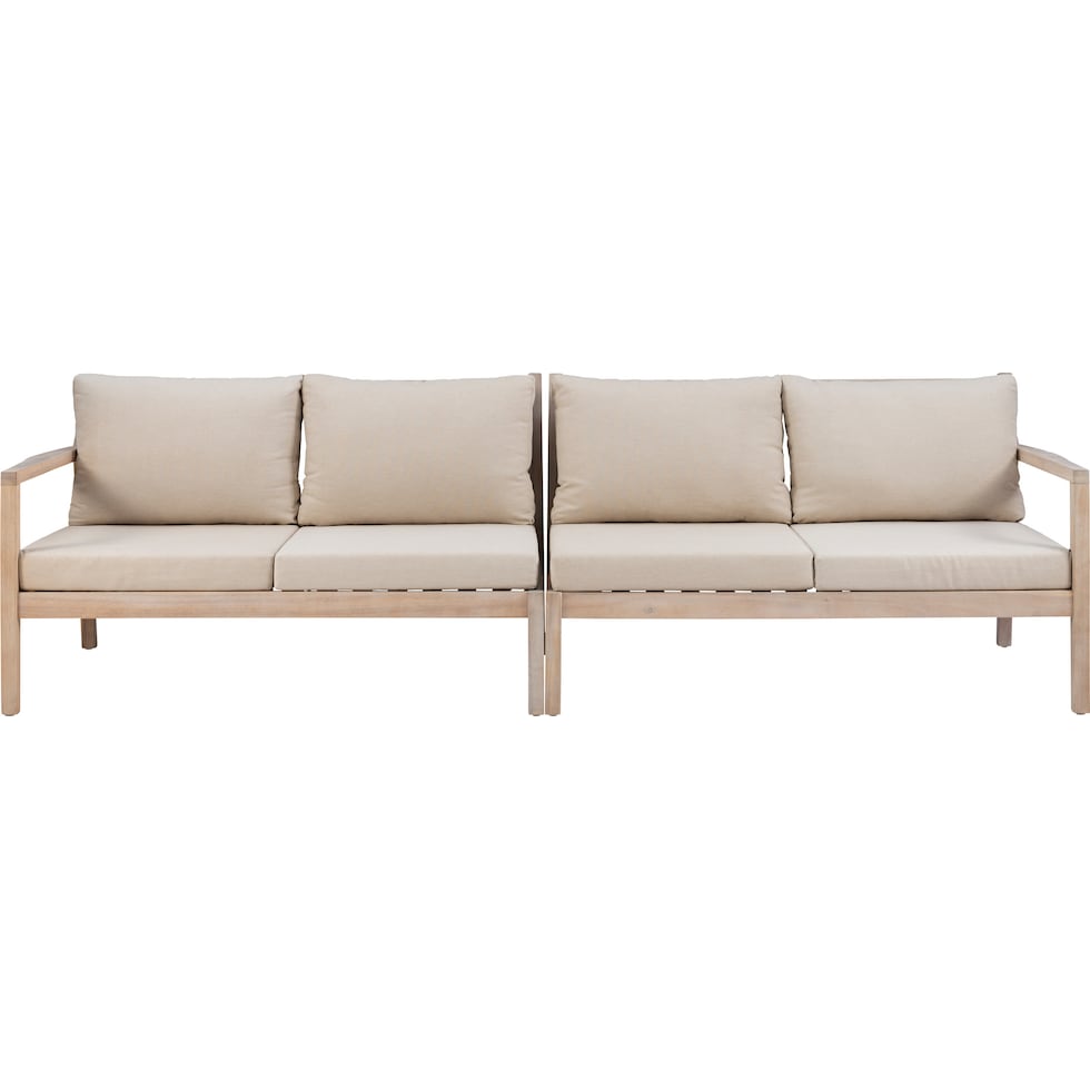 annotto light brown outdoor loveseat set   