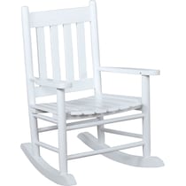 anthony white rocking chair   